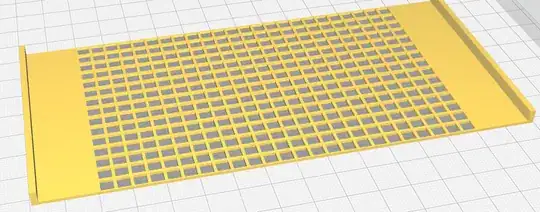 item with a grid