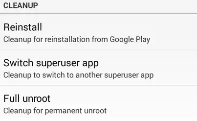 Full unroot