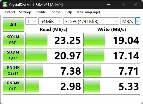 I ran speed test