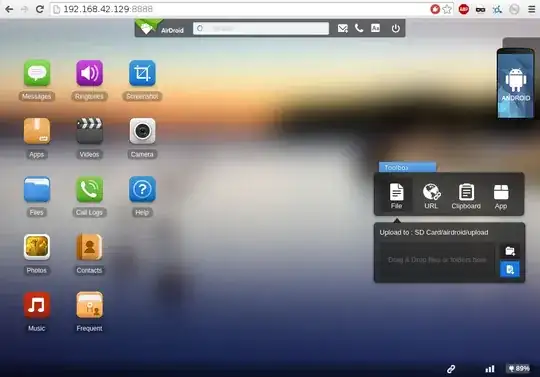 Default screen
