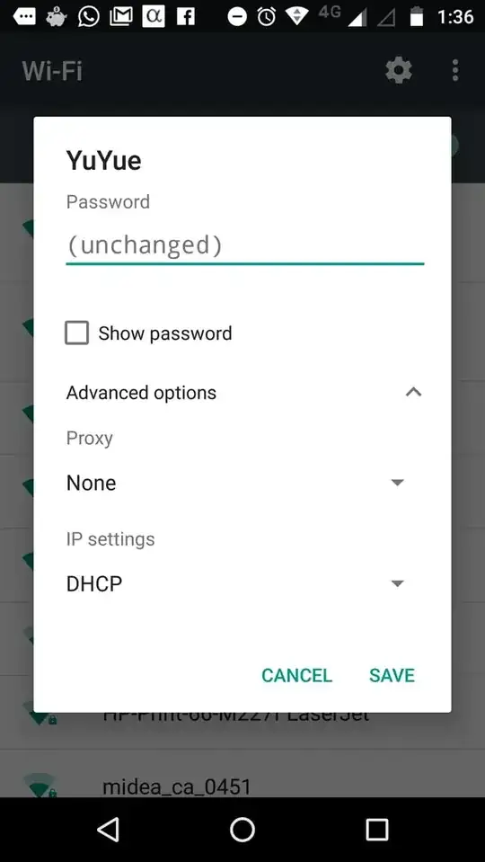 Wifi connection