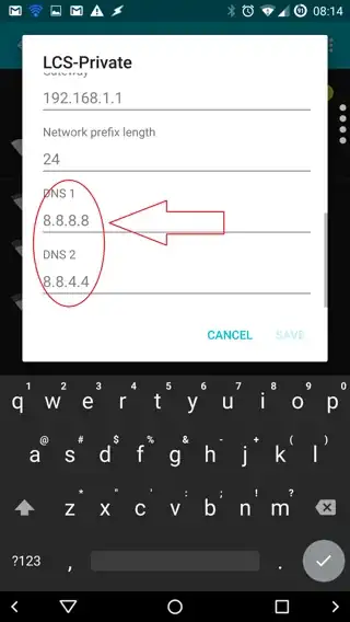 Change DNS