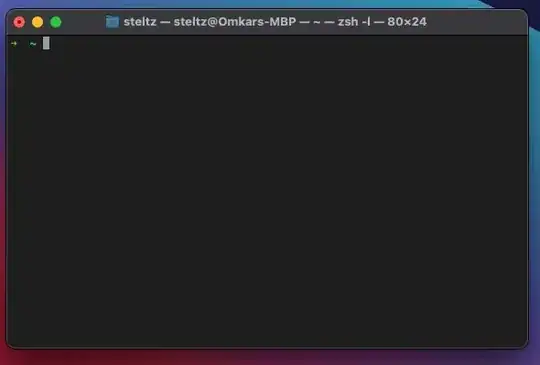 terminal screen shot