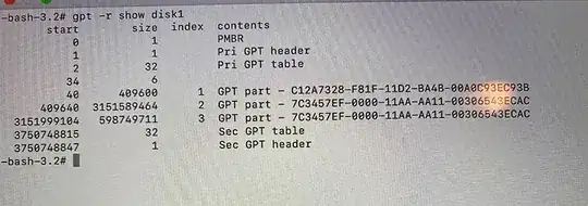 gpt -r show disk1