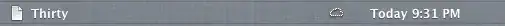 iCloud file browser, showing cloud icon
