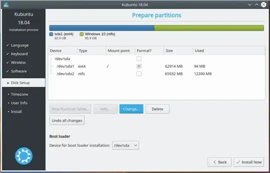 Prepare partitions