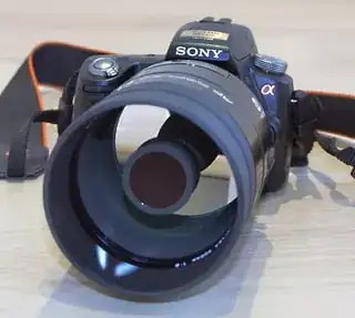 "mirror lens" showing secondary mirror