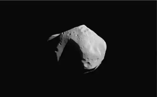 Mathilde, from the wikipedia page on asteroids.