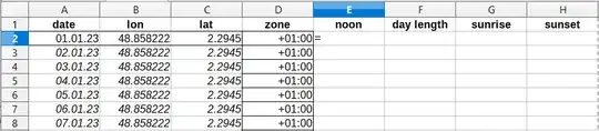 Example spreadsheet