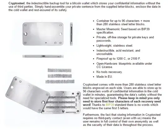 cryptosteel description