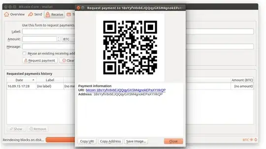 New Address showing in Bitcoin Core