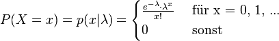 Probability of a number of occurrences varying from the expected occurrences