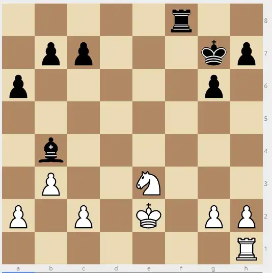 As you can see, the King isn't too bothered by the lack of castling