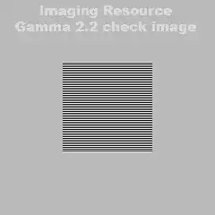 gamma calibration image