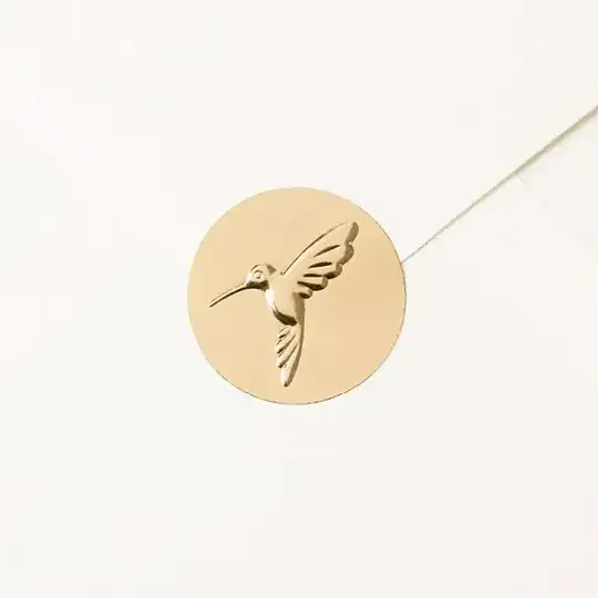 Papyrus Sticker on Envelope