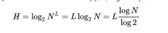 random password's information entropy