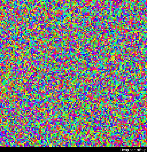 heap sort shift up