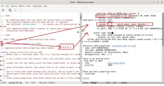 See Syntax of some char