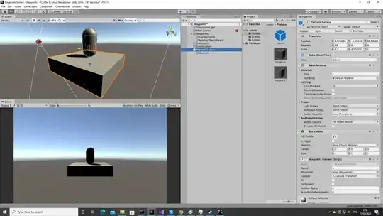 Platform rotation on the X is 90