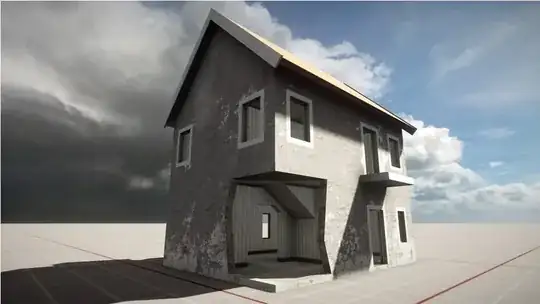 When destroying a part of this house, we begin by removing a piece of the geometry