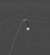 Animated gif of projectile interceptions