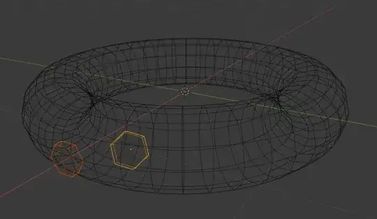 torus with hexagons on