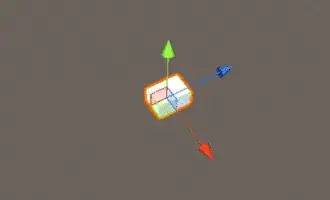 Animation showing a cube in Unity wandering in a figure-8 shape.