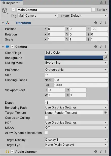 camera settings