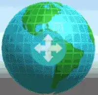 Animated example of a globe tilting sideways