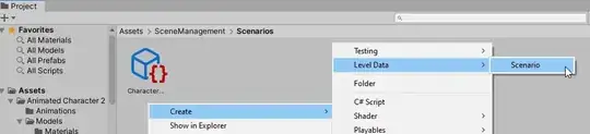 Create > Level Data > Scenario