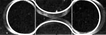 Two droplet merge