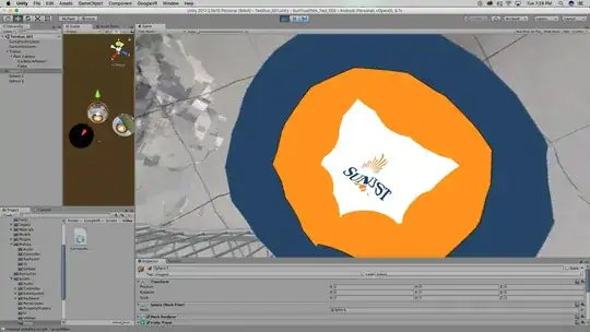 Example showing the artifacts at the base of the sphere