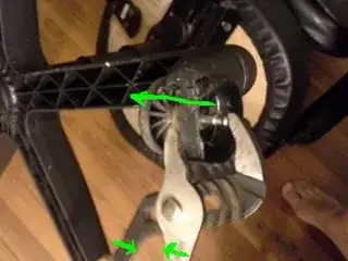 pop axle out