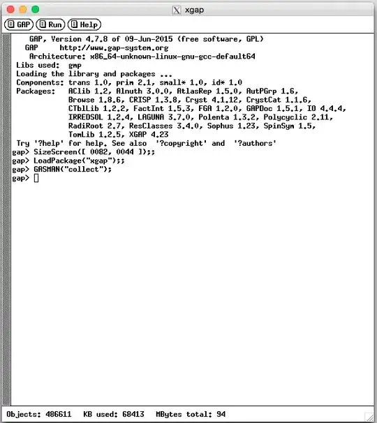 Starting screen