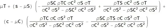 Conditional mean