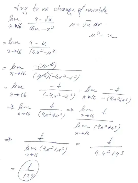 Change of variable