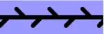 An achiral frieze pattern without mirror symmetry