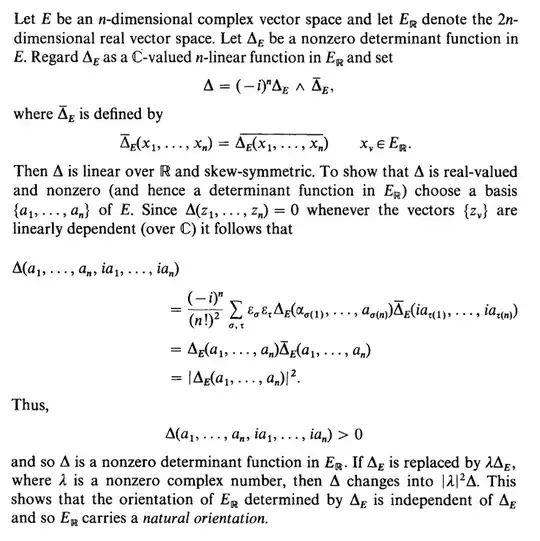 Natural orientation of underlying real space