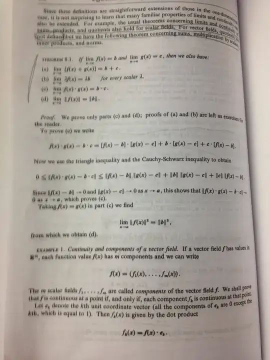This is apostol proving theorem 8.1 in vector fields