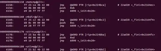 objdump disassembly