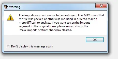 Warning message