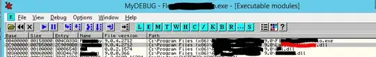 Executable module view - ALT+E